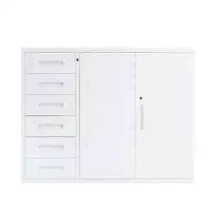 Wholesale Hot Sale Customized Office Steel Filing Cabinet Metal Storage Cupboard With Adjustable Shelf Documents