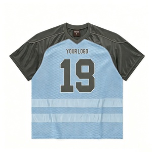 Camiseta Deportiva de Fútbol con Cuello en V, Corte Regular, 100% Algodón, Tejido Transpirable de Secado Rápido, Manga Corta, Personalizable - Product Image 1
