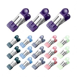 Mini pinces à linge métalliques personnalisées portables de 2,17 pouces, clips de sac pour photos alimentaires, promotionnels, robustes, pour usage extérieur - Product Image 1