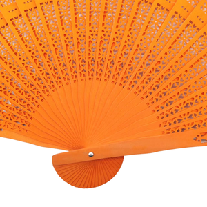 Quạt Gấp Tay Chạm Khắc Thủ Công Bằng Gỗ Trung Quốc Cá Tính Quạt Cầm Tay Bằng Gỗ - Product Image 4