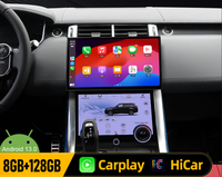 Autoradio portable Android 15 de 13,3 pouces avec écran tactile, CarPlay, GPS, lecteur MP3/MP4 pour Range Rover Sport 2013-2018