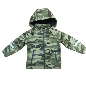 Veste technologie Softshell pour enfants, manteau polaire à capuche, motif Camouflage, vêtements d'extérieur imperméable et coupe-vent, printemps automne - Product Image 1