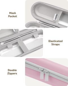 กล่องใส่แปรงสีฟันกันน้ำสำหรับ <span class=keywords><strong>Oral</strong></span>-<span class=keywords><strong>B</strong></span>/<span class=keywords><strong>Philips</strong></span> - สายรัดยืดหยุ่นที่ปลอดภัยและช่องเก็บของแบบตาข่ายระบายอากาศได้ดี, กล่องจัดระเบียบสำหรับเดินทางแบบ PU ขนาดกะทัดรัด - Product Image 4