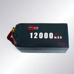 45.6V 12000mAh 12 ah12s ad alto tasso 25C batteria Li-Po produzione HD UAV potenza per drone UAV batteria fisso vento Vtol multirotore