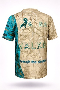 Camiseta de manga corta y cuello redondo con sublimación. hecho de malla cuadrada de poliéster de 145-150 g/m² - Product Image 4