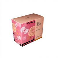 Boîte en carton rigide à motif floral en matériaux recyclés personnalisés pour l'emballage de cadeaux de thé aux herbes
