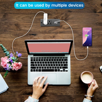 Multiprise encastrable compacte avec ports USB intégrés et protection dissimulée
