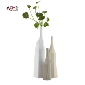 <span class=keywords><strong>Vase</strong></span> en céramique blanche créatif fait main, lot de 3, <span class=keywords><strong>pour</strong></span> herbe de la <span class=keywords><strong>pampa</strong></span>, style européen, céramiques vintage, vases à fleurs <span class=keywords><strong>pour</strong></span> la décoration de la maison - Product Image 1