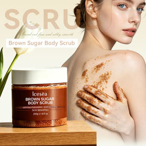 Fabricant en gros OEM/ODM ICESEA Gommage corporel à l'extrait de sucre rouge Vitamines E et C Sel Exfoliant doux Peau lisse et soyeuse Adultes - Product Image 1