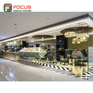 เคาน์เตอร์บริการคาเฟ่ความจุสูง แผงกระจกนิรภัย ฝาปิดแก้ว โซนเครื่องปรุง เคาน์เตอร์ชำระเงินคาเฟ่ - Product Image 2