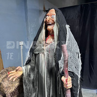 Personnage d'horreur animatronique effrayant pour la décoration de maison hantée, salle d'horreur, attraction de parc d'attractions