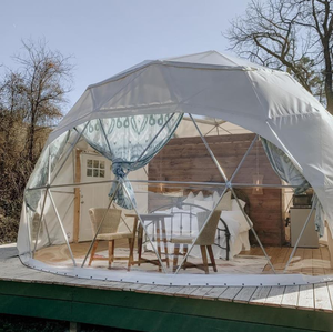 <span class=keywords><strong>Vente</strong></span> directe d'usine yourte transparente carpas para <span class=keywords><strong>camping</strong></span> cadre équipement de <span class=keywords><strong>camping</strong></span> 6m dôme maison préfabriquée <span class=keywords><strong>camping</strong></span> toilette - Product Image 4