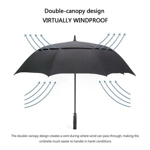 Paraguas de Golf LOTUS G4Free Extra Grande de 54/62/68 Pulgadas con Apertura Automática, Diseño Atractivo, Resistente al Viento, Impresión de Logotipo, Doble Toldo Ventilado - Product Image 2