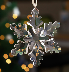 Edizione Annuale Fiocco di Neve in Cristallo K9, Ornamento Natalizio Intagliato <span class=keywords><strong>da</strong></span> Appendere all'Albero, Decorazione Perfetta per la Casa con Tema Amorevole - Product Image 3