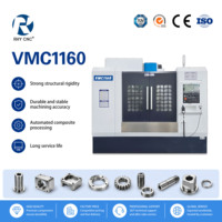Centro de Mecanizado Vertical CNC VMC1160 de 3 Ejes, Fresadora de Alta Precisión con Husillo BT40 y Alto Nivel de Seguridad