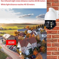 Système de caméra IP PTZ 4K 8MP Full HD personnalisé OEM, vision nocturne, étanche IP66, PoE, audio, protocole HIK, carte mémoire, cloud, IR 100M