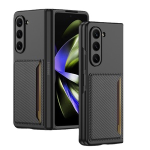 Housse en cuir et sac à cartes pour Samsung <span class=keywords><strong>Zfold</strong></span> 6 5 4, housse pliante de protection contre les chutes, nouveauté - Product Image 2