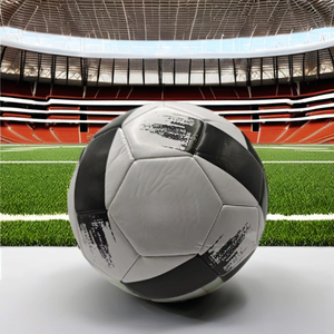 Professional Size 5 Soccer Ball Customizable Logo Printed PU PVC Rubber Material <b>Machine</b> Stitched Sports Training Official - Product Image 5