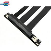 Kabel Riser PCIe 5.0 Gen5 X16 untuk RTX 5090 4090 / RX 9070 128GB/s Bandwidth, Kompatibel Sepenuhnya dengan PCIe 4.0 3.0