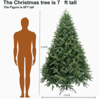 Sapin de Noël artificiel 100% PE avec base robuste, aspect réaliste et respectueux de l'environnement