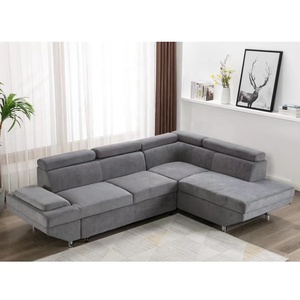 Hiện Đại Cổ Điển L-Hình Cắt Lưu Trữ <span class=keywords><strong>Sofa</strong></span> Giường Chất Lượng Cao Vải Nhà Căn Hộ Ngả Nhà Máy Trực Tiếp Thiết Lập Cho Kho - Product Image 1