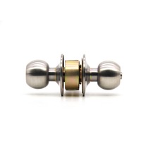 Serrure à levier tubulaire en acier inoxydable de qualité américaine, sans clé, 60 mm, Cerradura De Pomo Chapa, cylindre de porte, serrure à bille