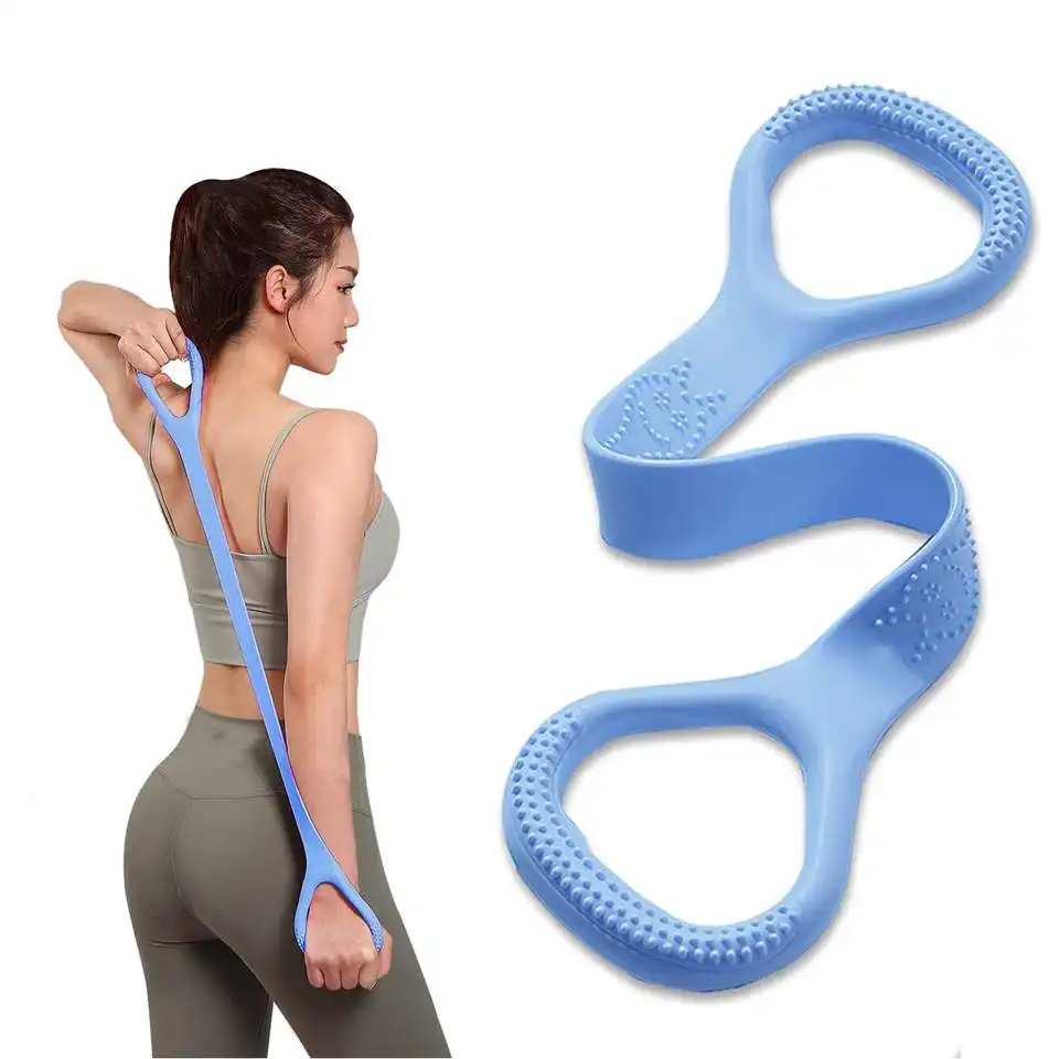 Figure 8 Fitness Resistance Band Arm Back Training Elastic Ropes Workout Chest Arm And Shoulder Stretch Bands Exercise Equipment