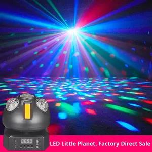 Little Planet 3-en-1 Infinite Rotating LED Light KTV Bar Stage Laser Light ED Strobe Magic Ball Light Nuevo producto transfronterizo - Product Image 2