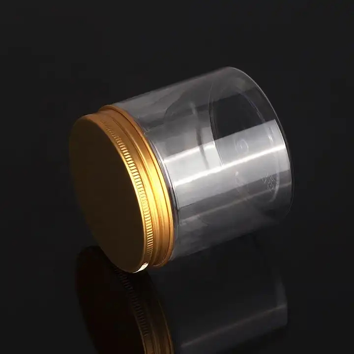 Wholesale 50-500ml PET Transparent Wide Mouth Plastic Jars With Lids Skin Care Cream Empty Jars for Lotions and Creams