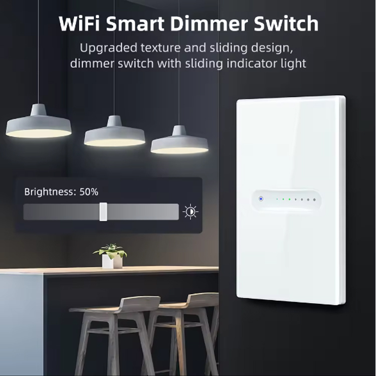 Dimmer Tuya WiFi US Groove Style Smart Home Dimmer Controller for LED/CFL/INCFC Compatible With Alexa Google Home · image 3