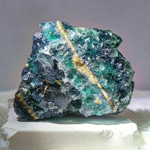 Fluorita Azul Oscuro Natural de Alta Calidad al por Mayor, Espécimen de Fluorita Luz Solar, Piedras Curativas de Cristal para Decoración - Product Image 6