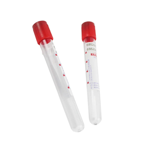 Tabung Pengumpul Darah Vakum Hewan Merah Berkualitas Tinggi Grosir 5ml Bahan Habis Pakai Laboratorium PP Tanpa Aditif Penggunaan Ternak CE - Product Image 1