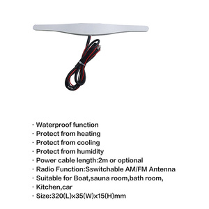 Package Marine Audio <b>Stereo</b> Radio <b>System</b> Package BT with 2*6.5" Marine Speakers Antenna and USB Cable H-837+H-065+H-057+H-071 - Product Image 6