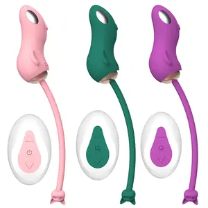 Vibrator seks untuk wanita, alat penggetar Remote nirkabel getar latihan ketat vagina