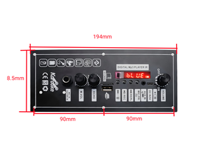 Kỹ Thuật Số Bt Âm Thanh Nhà Loa Siêu Trầm Hội Đồng Quản Trị Với Có Thể Sạc Lại 3.7V Kết Nối Pin Microphone Karaoke Không Dây Nhà Khuếch Đại - Product Image 3