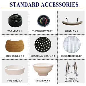 Auplex Servicio OEM Premium, Moderna Parrilla Kamado Joe <span class=keywords><strong>de</strong></span> Cerámica Grande <span class=keywords><strong>de</strong></span> 21 Pulgadas, Barbacoa <span class=keywords><strong>de</strong></span> Carbón para Exteriores, Asador <span class=keywords><strong>de</strong></span> Carbón - Product Image 5