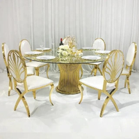 Chaises de mariage et tables ovales de réception de luxe pour cuisine extérieure moderne Mr & Mme