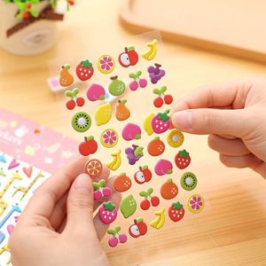 Niños Scrapbooking DIY logotipo personalizado fruta Animal hinchado 3D pegatinas hojas - Product Image 2