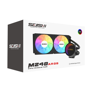 SEJISHI M240 ARGBコンピュータ水冷銅ヒートシンク30dBA静か120mmファンデスクトップゲーム用<span class=keywords><strong>CPU</strong></span>ラジエーター - Product Image 2