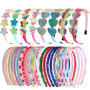 Newest Hair Accessories About Simple Glitter and Plastic Heart <strong>Star</strong> <strong>Headband</strong> for Girl - Product Image 2