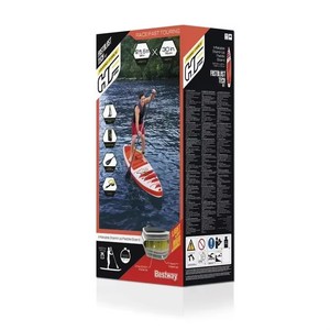 Bestway 65343 Tavola da Surf Gonfiabile in PVC Rosso 381*76*15cm, <span class=keywords><strong>SUP</strong></span> Impermeabile, Stabile e Durevole, Prezzo all'Ingrosso Migliore - Product Image 5