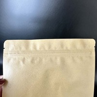Sacs en papier kraft brun écologiques avec fermeture éclair en PE, qualité alimentaire, pour l'emballage alimentaire, MOQ 100 pièces