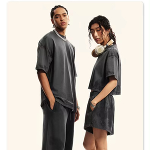 เสื้อยืดแขนสั้นผู้ชายทรงปกติ ผ้าโพลีเอสเตอร์/คอตตอน หนัก 220 กรัม คอกลม ทรงวินเทจ ระบายอากาศได้ดี เหมาะสำหรับฤดูร้อน - Product Image 1