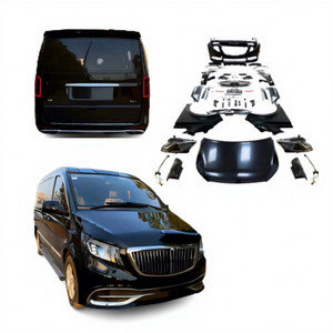 Prezzo di Fabbrica per Kit Carrozzeria Mercedes Benz <span class=keywords><strong>Vito</strong></span> 2006-2015 W639 Conversione a GLS Maybach con Fari LED, Paraurti Anteriore, Cofano e Parafango - Product Image 1