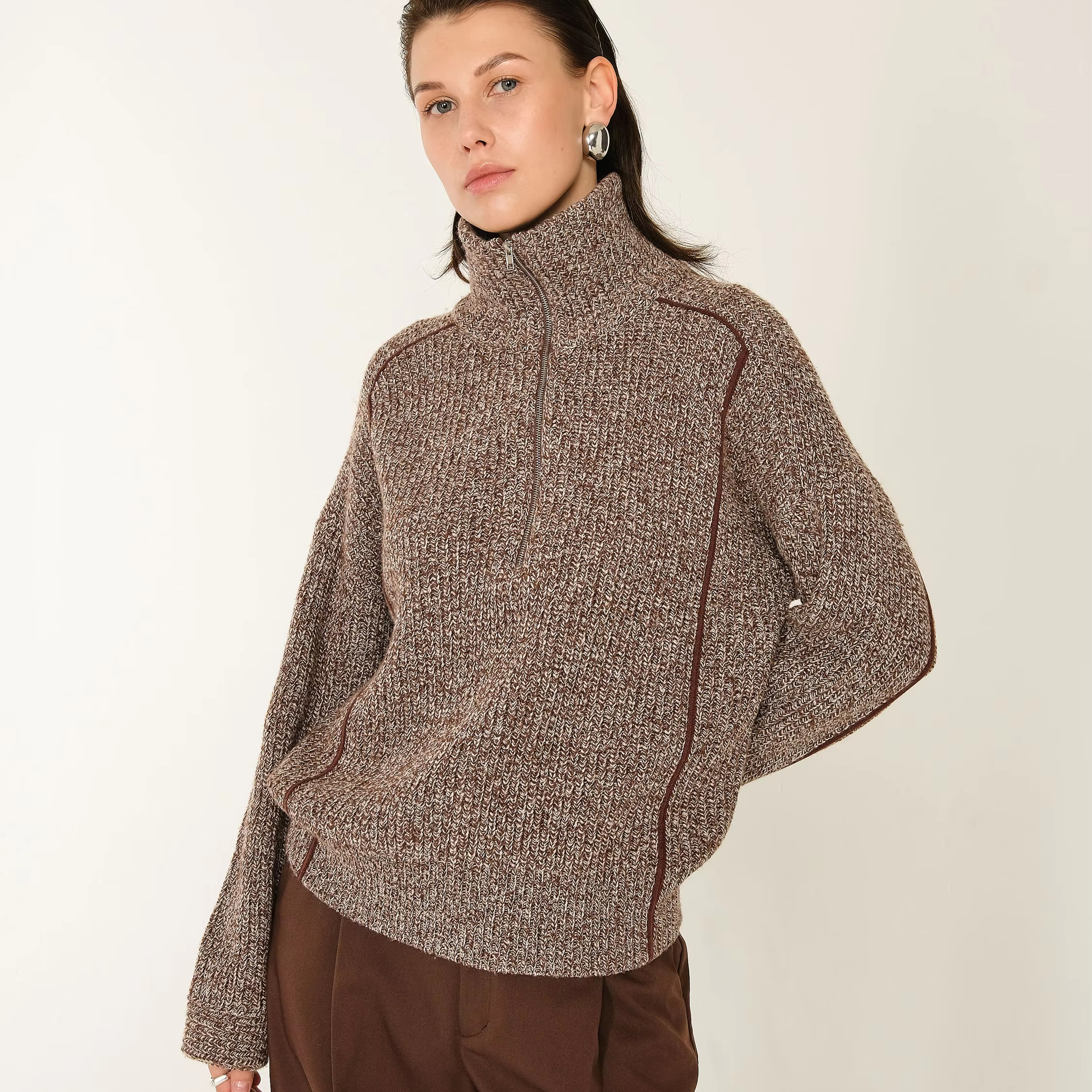 Factory Custom Cashmere Sweater Wool Sweater Women's Sweater Knitted Cardigan