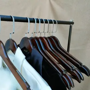 ไม้แขวนเสื้อไม้พิมพ์โลโก้ราคาถูก ไม้แขวนเสื้อพลาสติกสำหรับแขวนเสื้อผ้า - Product Image 4