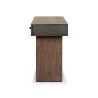 Console d'entrée de luxe en bois massif, fabriquée à la main, avec un design minimaliste pour un salon moderne, meubles pour l'organisation de la maison