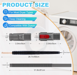 Kit de nettoyage des conduits de séchage compatible avec Dyson V7 V8 V10 V11 V12 V15, accessoire pour V6 DC58 DC59 DC61 <span class=keywords><strong>DC62</strong></span> - Product Image 2
