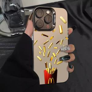 <span class=keywords><strong>Coque</strong></span> de téléphone créative motif frites pour <span class=keywords><strong>iPhone</strong></span> 17, étui PC amusant style alimentaire pour <span class=keywords><strong>iPhone</strong></span> 16 15 14 <span class=keywords><strong>13</strong></span> 12 11 Pro Max - Product Image 1