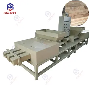 Wooden pier machine Export fumigation-free pallet foot pier hot press forming machine Sawdust compression tray